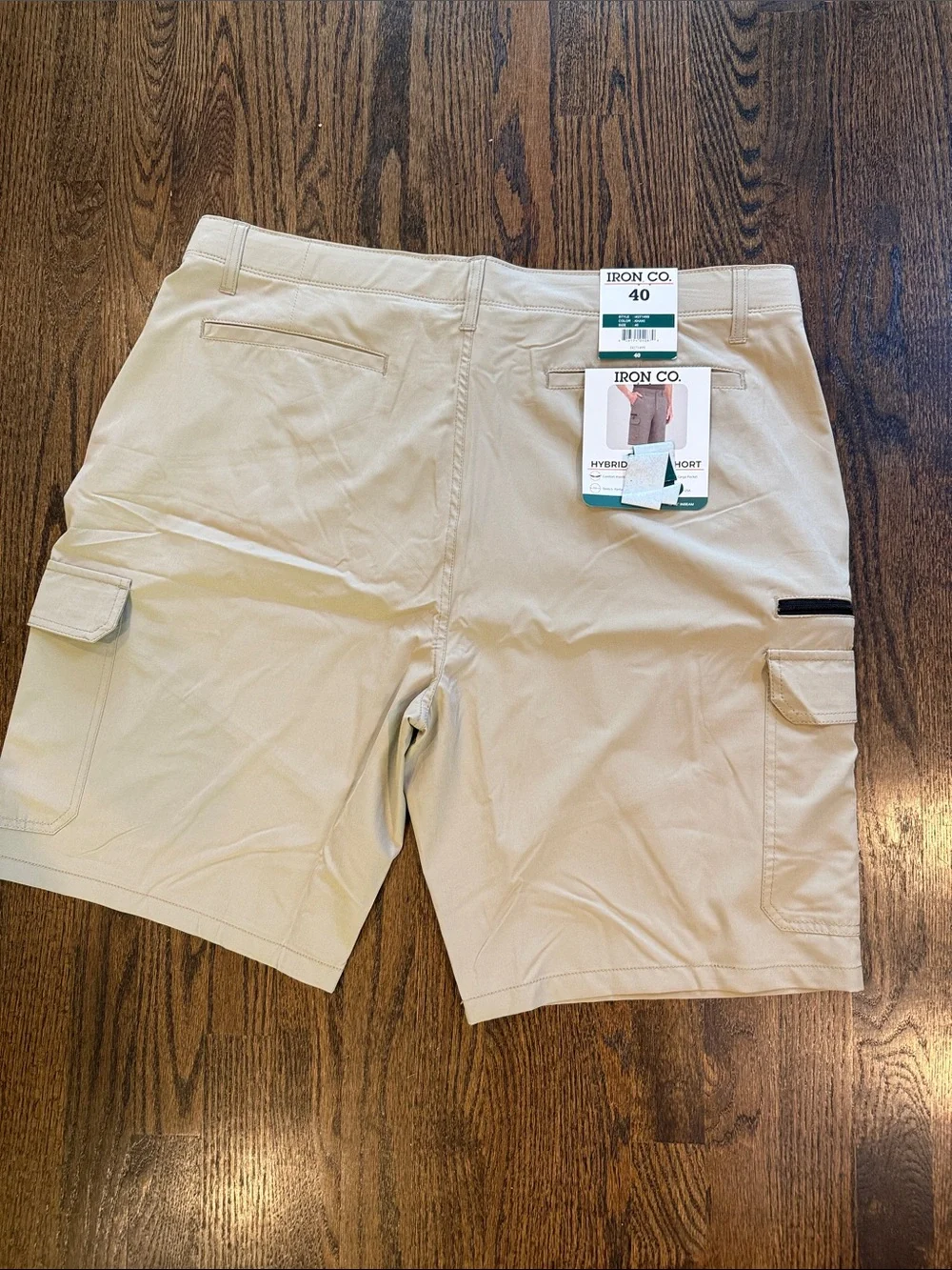 Men's iron & co size 40 Cargo Shorts — Khaki